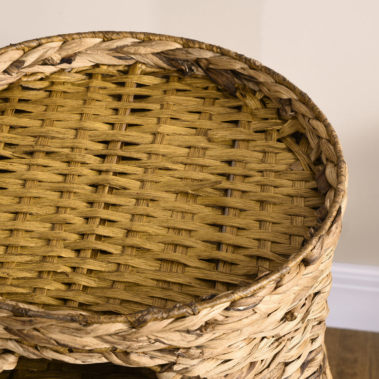 LUXENEST HOME 3-Story Elevated Cat Tower Bed with cozy hideaway caves and a playful cat inside.