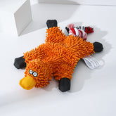 LUXENEST HOME Plush Duck Dog Toy for Chewing