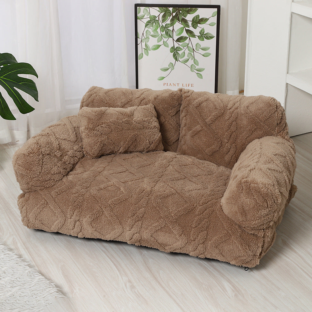LUXENEST HOME Warming Pet Sofa Bed Washable