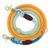 LUXENEST HOME Gradient Color Dog Collar & Leash set featuring vibrant colors and durable design for all dog sizes.