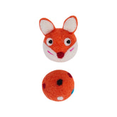 LUXENEST HOME Colorful Felt Bell Cat Toy Ball