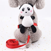 LUXENEST HOME Cute Angel Pet Dog Leash with fluffy puppy wearing purple angel wings and matching leash.