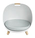 LUXENEST HOME Four Seasons Cat Nest Pet Bed with a cat relaxing comfortably in a modern pet bed.