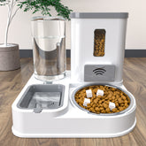 LUXENEST HOME Pet Feeding & Drinking Station Bowl with food and water for cats and dogs