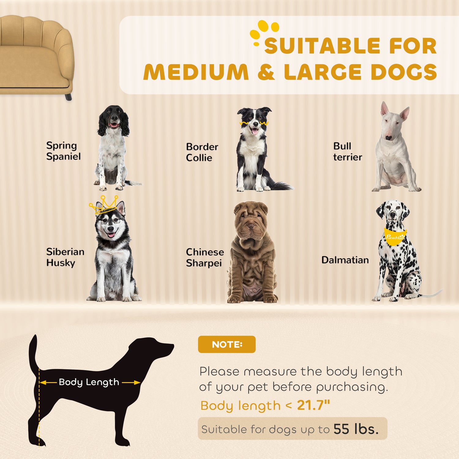 LUXENEST HOME Pearl Design Luxury Pet Sofa Bed
