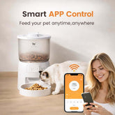 LUXENEST HOME Smart 3L Automatic Pet Feeder dispenses dry kibble with app control for busy pet owners.