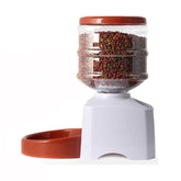 LUXENEST HOME 3-meal automatic pet feeder machine with food dispenser and bowl.