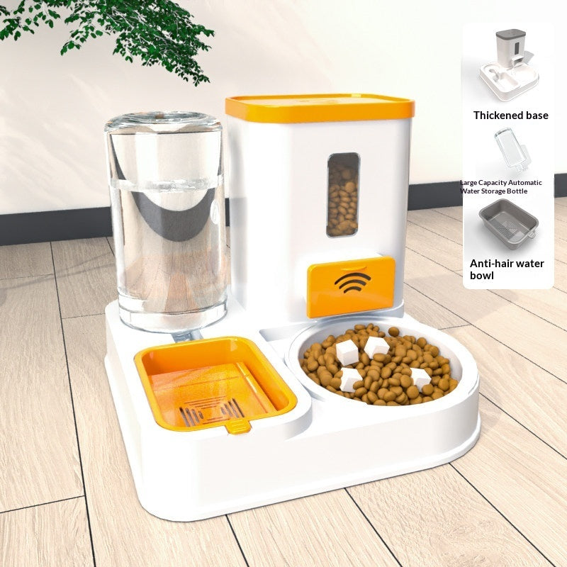 LUXENEST HOME Pet Feeding & Drinking Station Bowl with food and water for cats and dogs