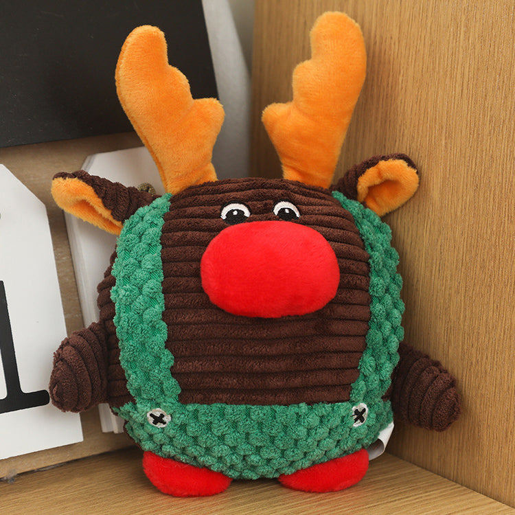 LUXENEST HOME Christmas Plush Dog Toy with BB