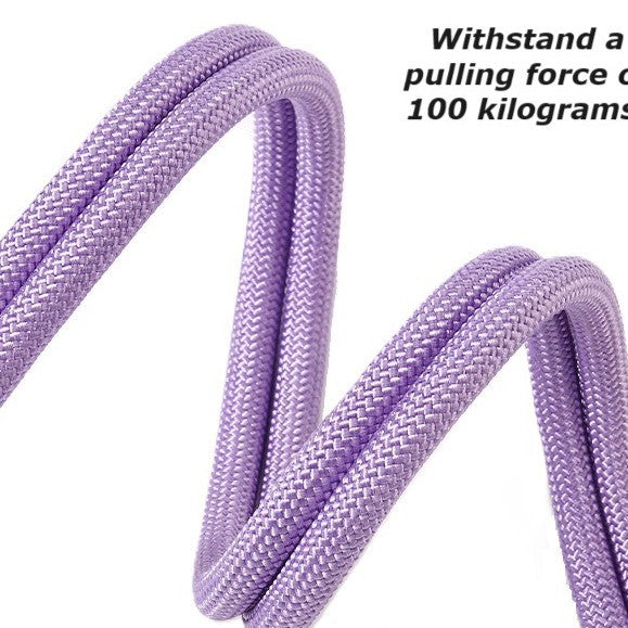LUXENEST HOME Foam Handle Pet Traction Leash in use with a woman and her dog, showcasing colorful handle and leash design.