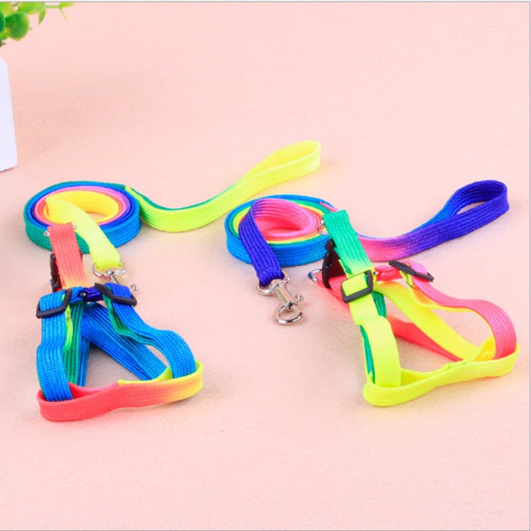 LUXENEST HOME colorful dog leash and harness set perfect for daily walks with pets.