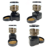LUXENEST HOME 3-meal automatic pet feeder machine with food dispenser and bowl.