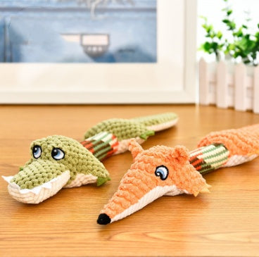 LUXENEST HOME Plush Squeaky Chew Dog Toy