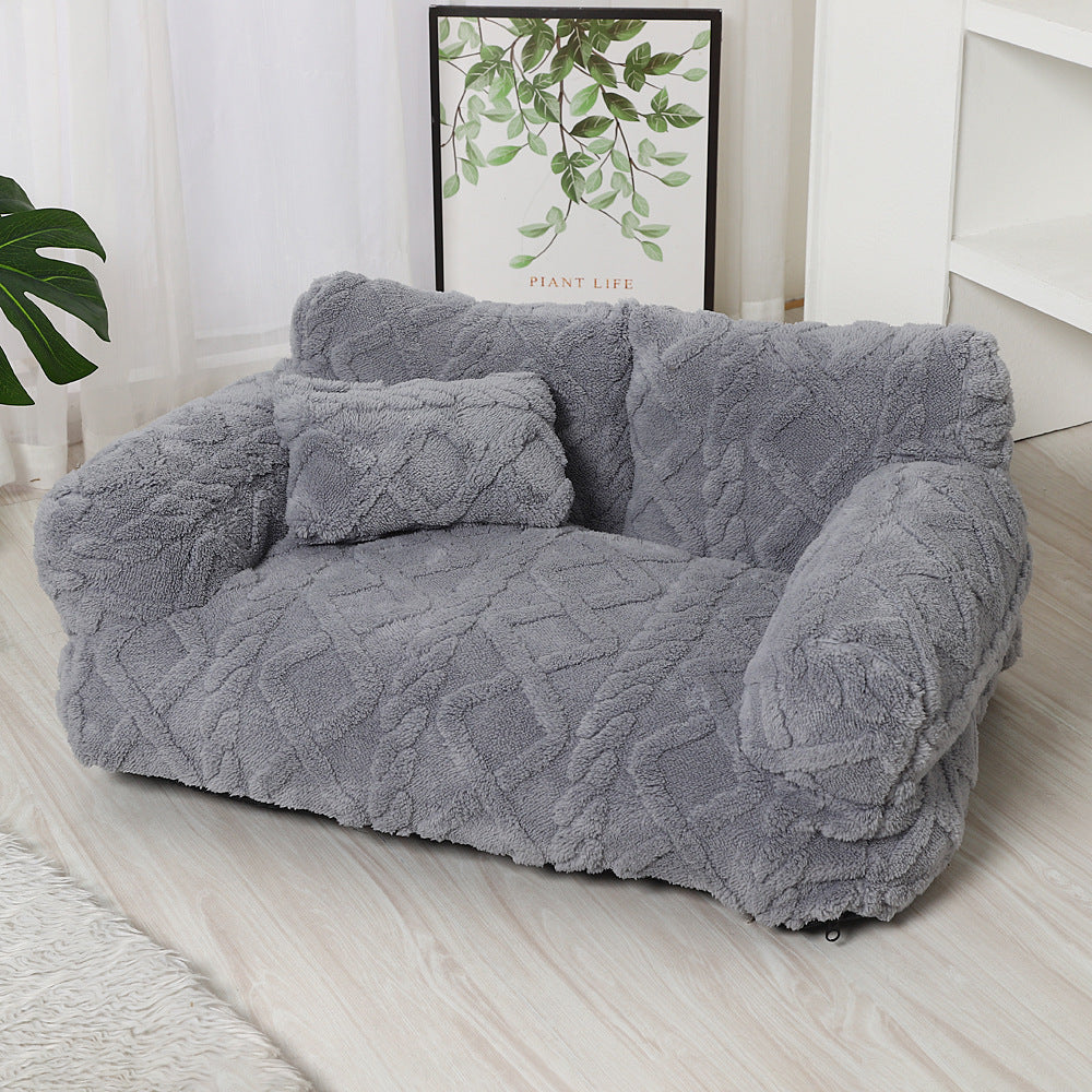 LUXENEST HOME Warming Pet Sofa Bed Washable