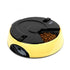 LUXENEST HOME Automatic Pet Feeding Machine in yellow with dry food compartment.