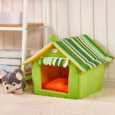 LUXENEST HOME Striped Pet House & Dog Bed