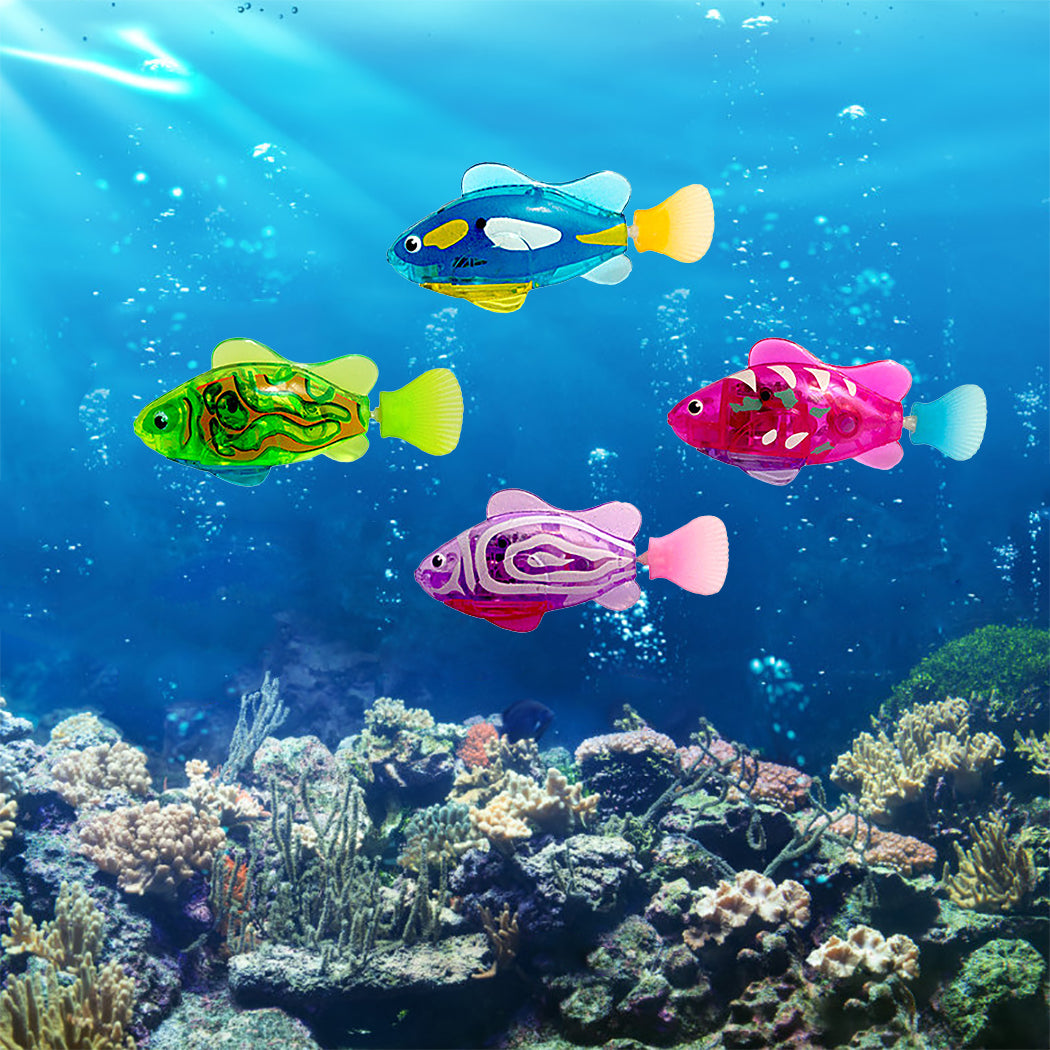 LUXENEST HOME Electronic Fish Cat Toy with LED