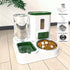 LUXENEST HOME Pet Feeding & Drinking Station Bowl with food and water for cats and dogs