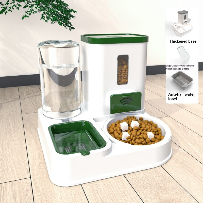 LUXENEST HOME Pet Feeding & Drinking Station Bowl with food and water for cats and dogs