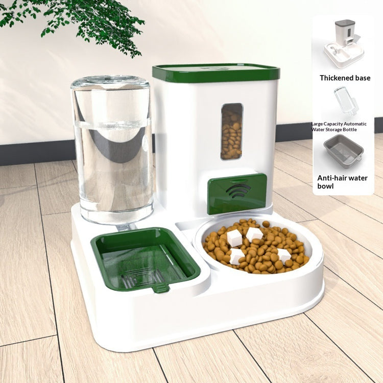 LUXENEST HOME Pet Feeding & Drinking Station Bowl with food and water for cats and dogs
