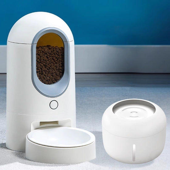 LUXENEST HOME Intelligent Timed Pet Feeder Machine with portion control for cats and dogs.