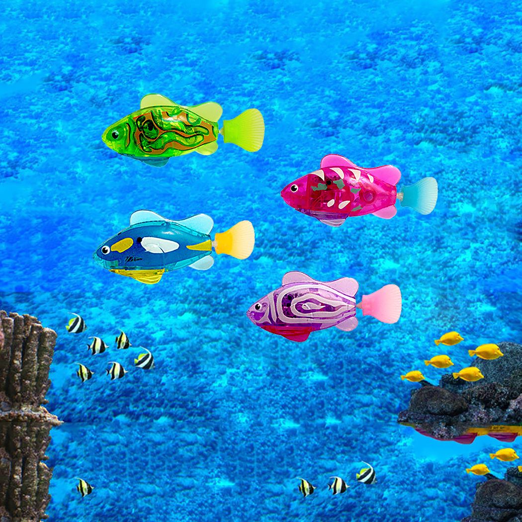 LUXENEST HOME Electronic Fish Cat Toy with LED