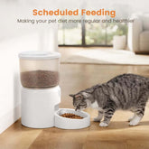 LUXENEST HOME Smart 3L Automatic Pet Feeder dispenses dry kibble with app control for busy pet owners.