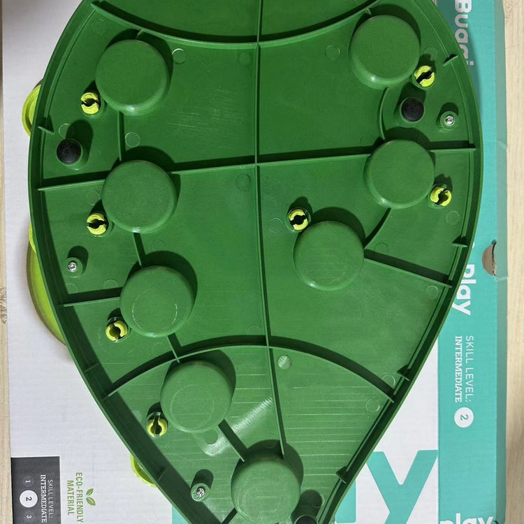 LUXENEST HOME Christmas Pet Bowl design featuring a green puzzle feeder with red ladybug paw prints.