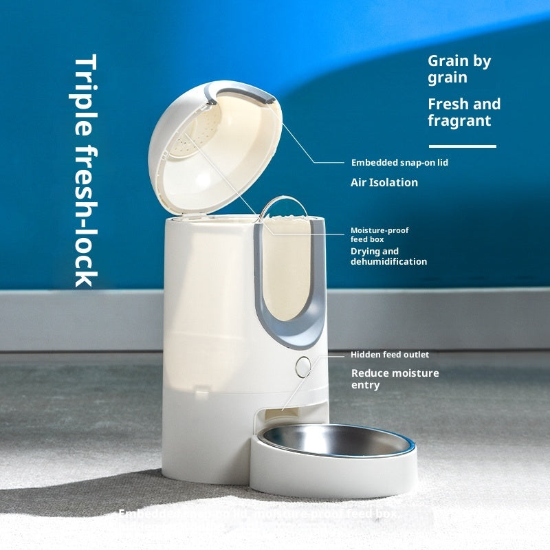 LUXENEST HOME Intelligent Timed Pet Feeder Machine with portion control for cats and dogs.