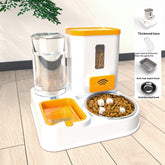 LUXENEST HOME Pet Feeding & Drinking Station Bowl with food and water for cats and dogs