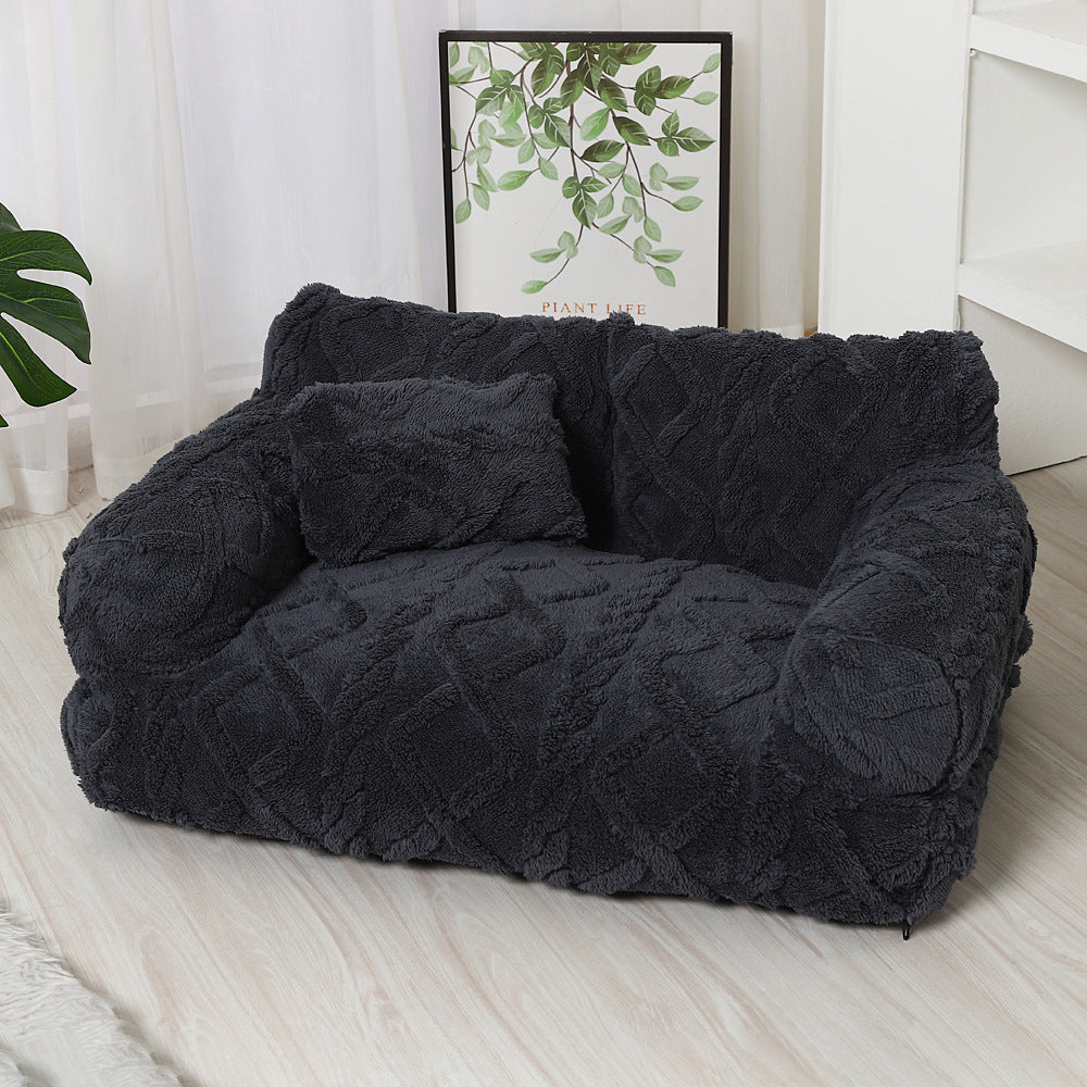 LUXENEST HOME Warming Pet Sofa Bed Washable