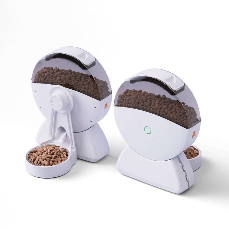 LUXENEST HOME Smart Pet Feeder with HD Camera dual-use design for cats and dogs, featuring APP control and video surveillance.