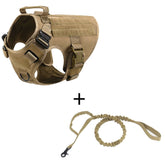 LUXENEST HOME Outdoor Tactical Dog Vest with Heavy-Duty Leash