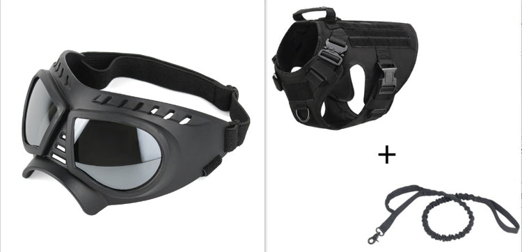 LUXENEST HOME Outdoor Tactical Dog Vest with Heavy-Duty Leash